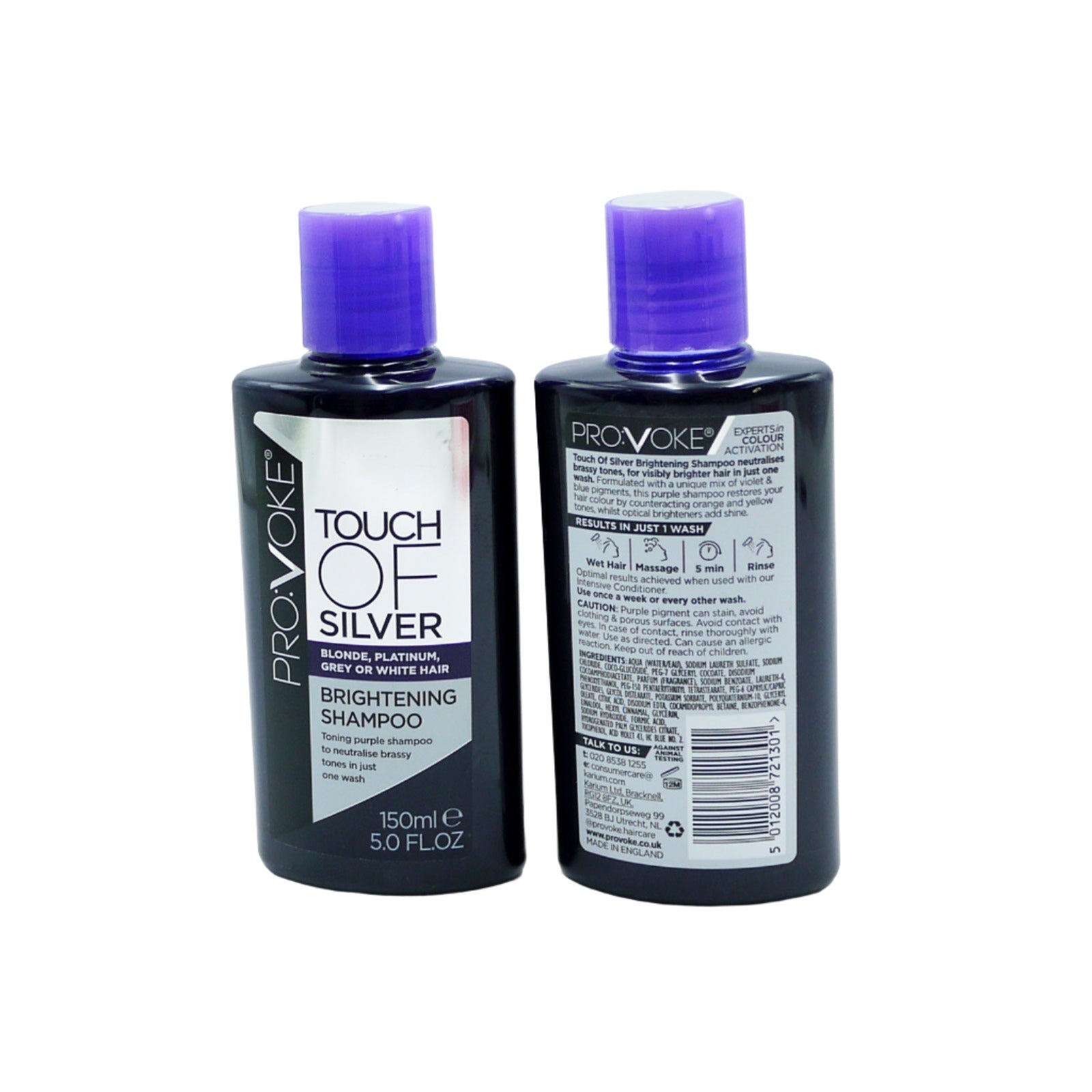 PROVOKE Touch Of Silver Brightening Shampoo 150ml | High Quality Hair Care Product Online - Product Image PROVOKE Touch Of Silver Brightening Shampoo 150ml | High Quality Hair Care Product Online - Product Image